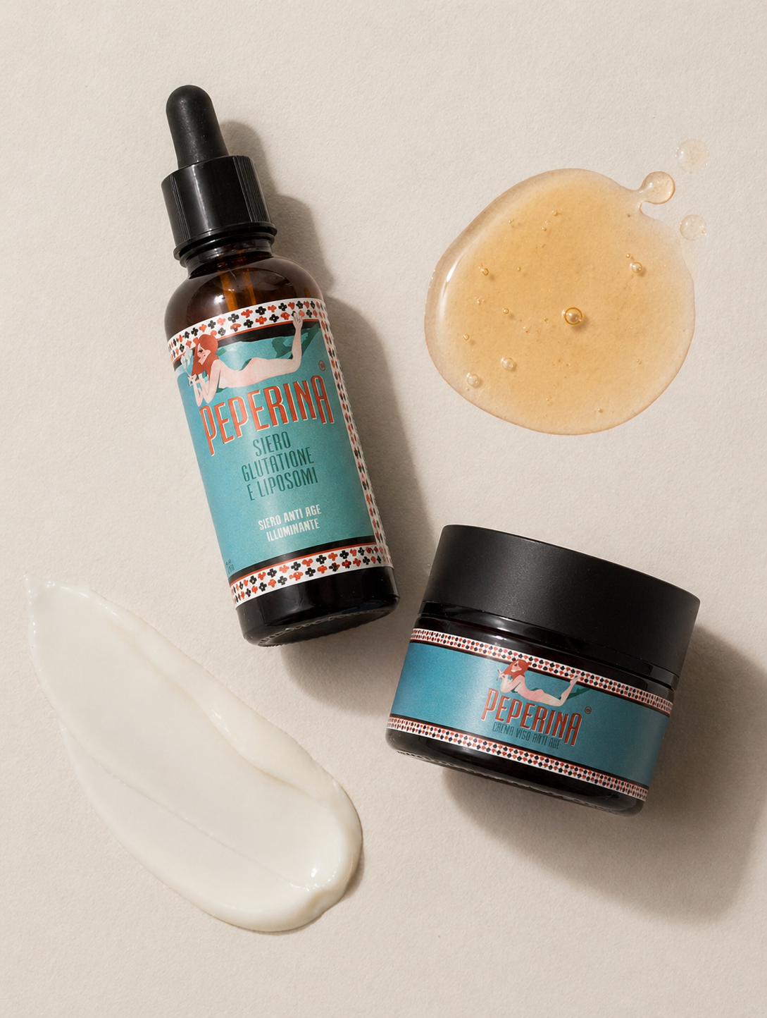 Combo crema viso anti-age e siero al glutatione
